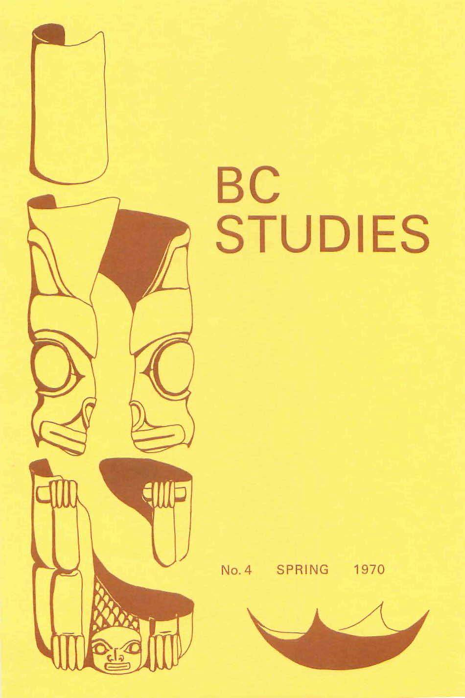 Product Image of: BC Studies no. 4 Spring 1970