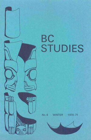 Product Image of: BC Studies no. 8 Winter 1970-1971