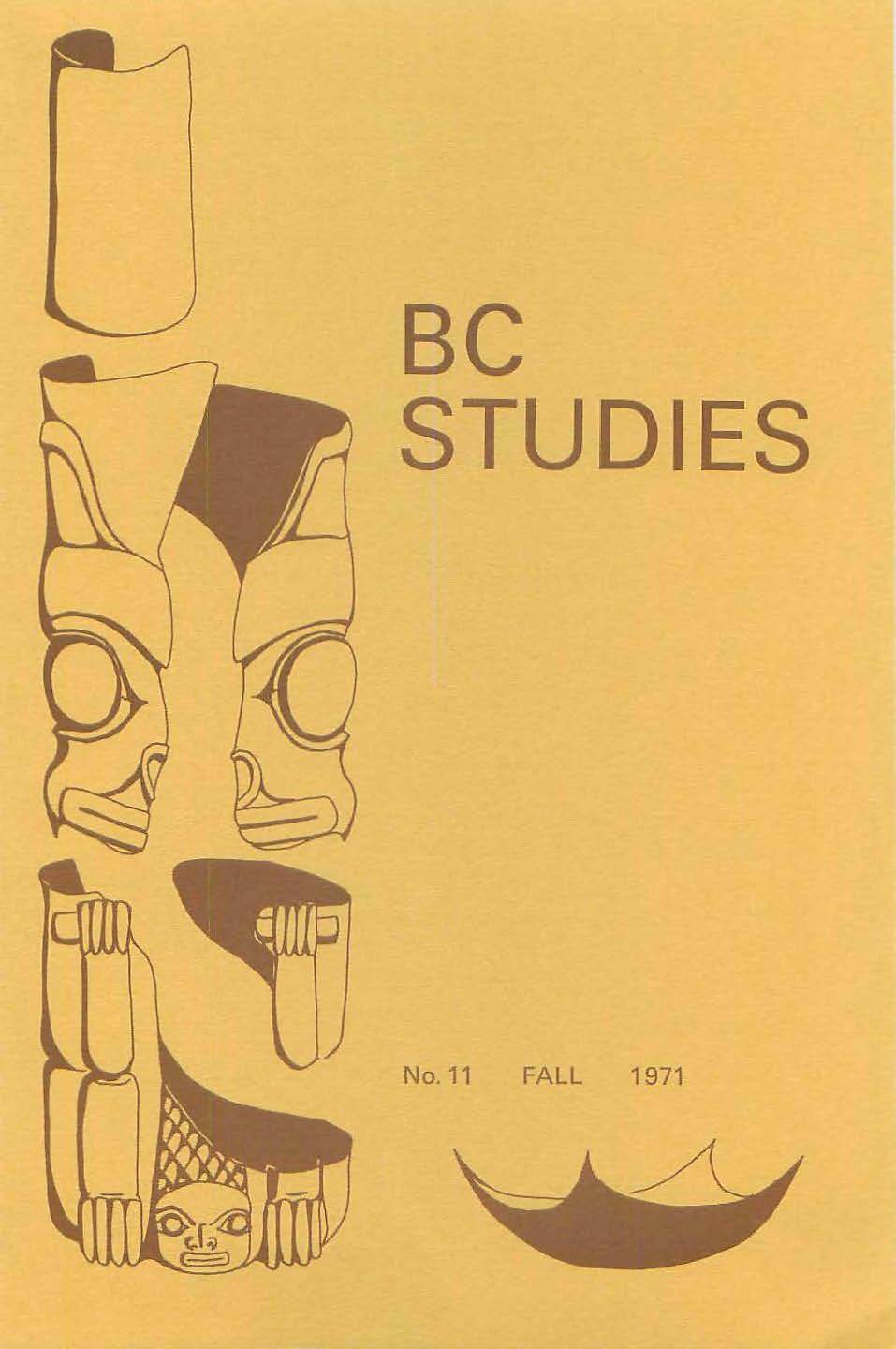 Product Image of: BC Studies no. 11 Autumn 1971