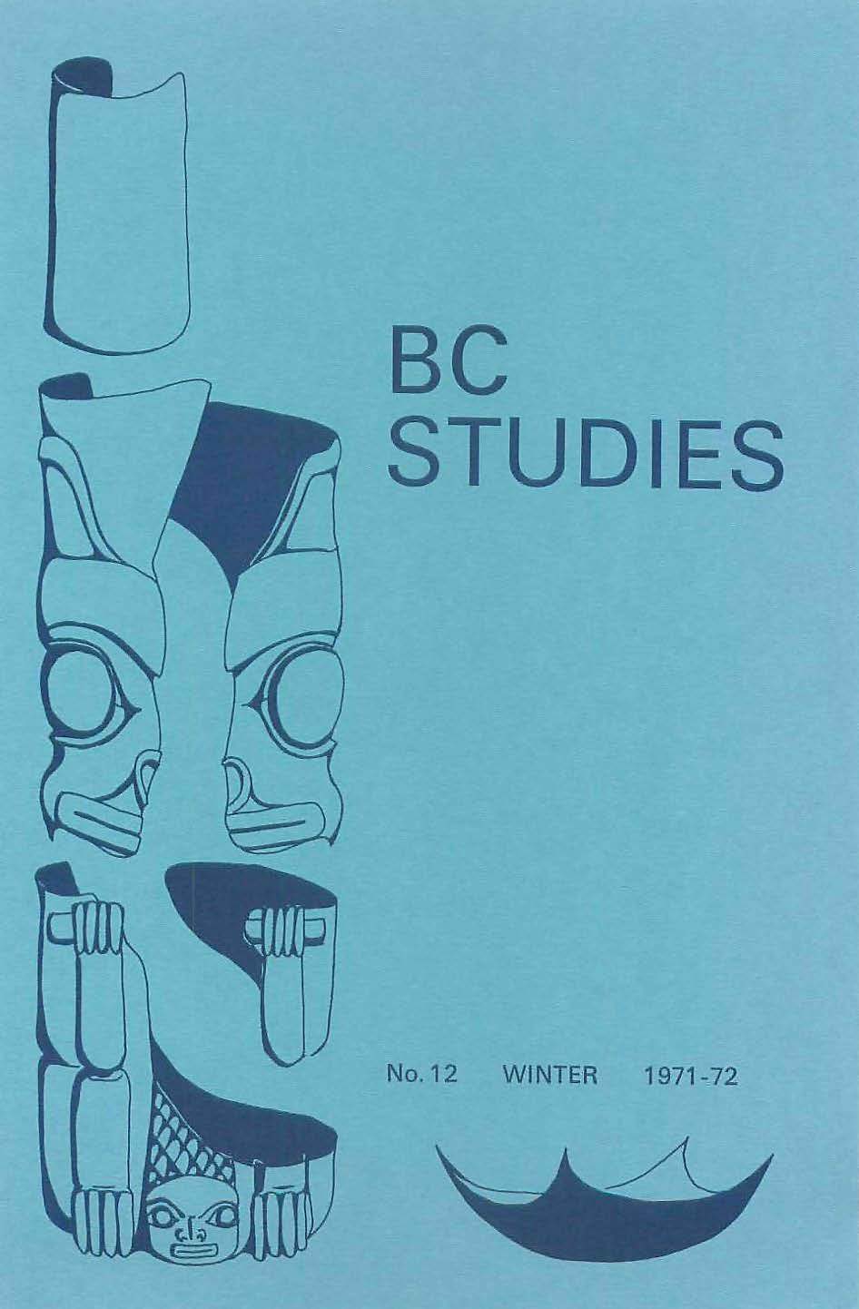 Product Image of: BC Studies no. 12 Winter 1971-1972