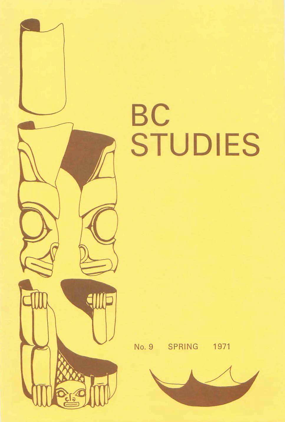 Product Image of: BC Studies no. 009 Spring 1971