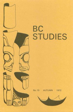 Product Image of: BC Studies no. 15 Autumn 1972