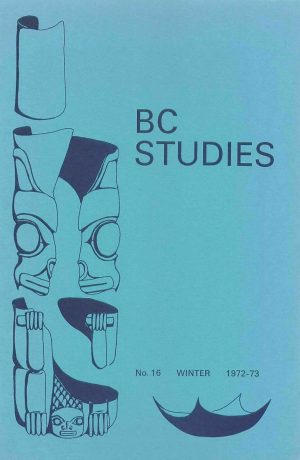 Product Image of: BC Studies no. 16 Winter 1972-1973