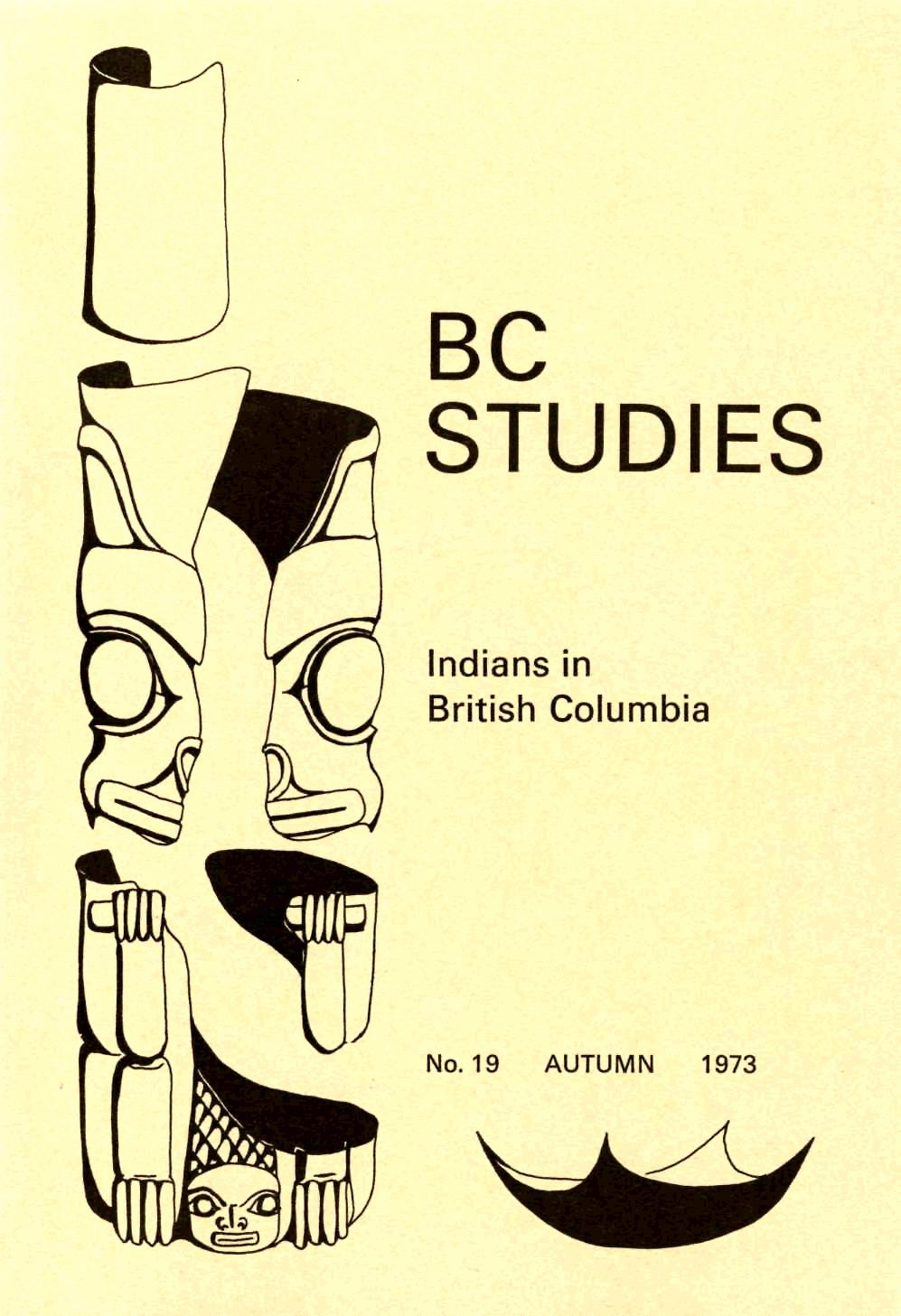 Product Image of: BC Studies no. 19 Autumn 1973