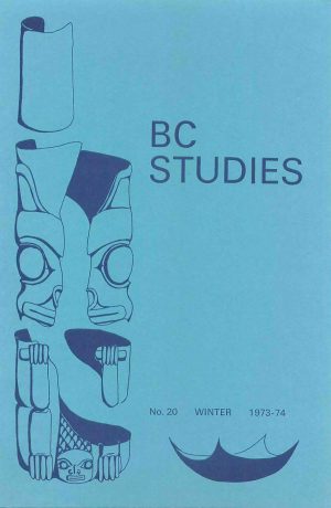 Product Image of: BC Studies no. 20 Winter 1973-1974
