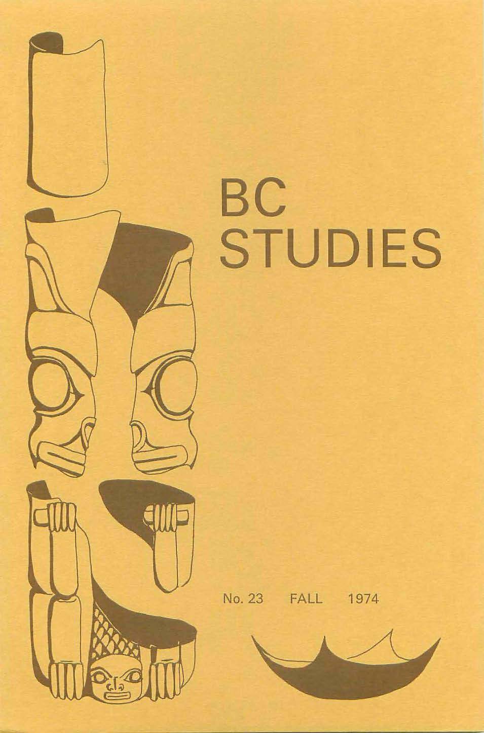 Product Image of: BC Studies no. 23 Autumn 1974