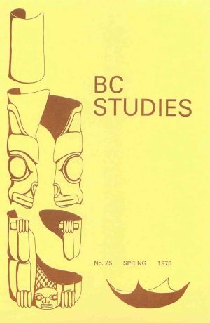 Product Image of: BC Studies no. 25 Spring 1975