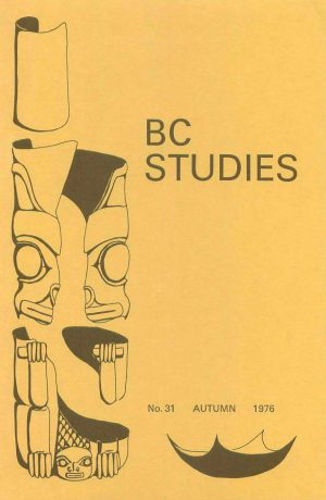 Product Image of: BC Studies no. 31 Autumn 1976