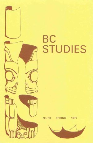 Product Image of: BC Studies no. 33 Spring 1977