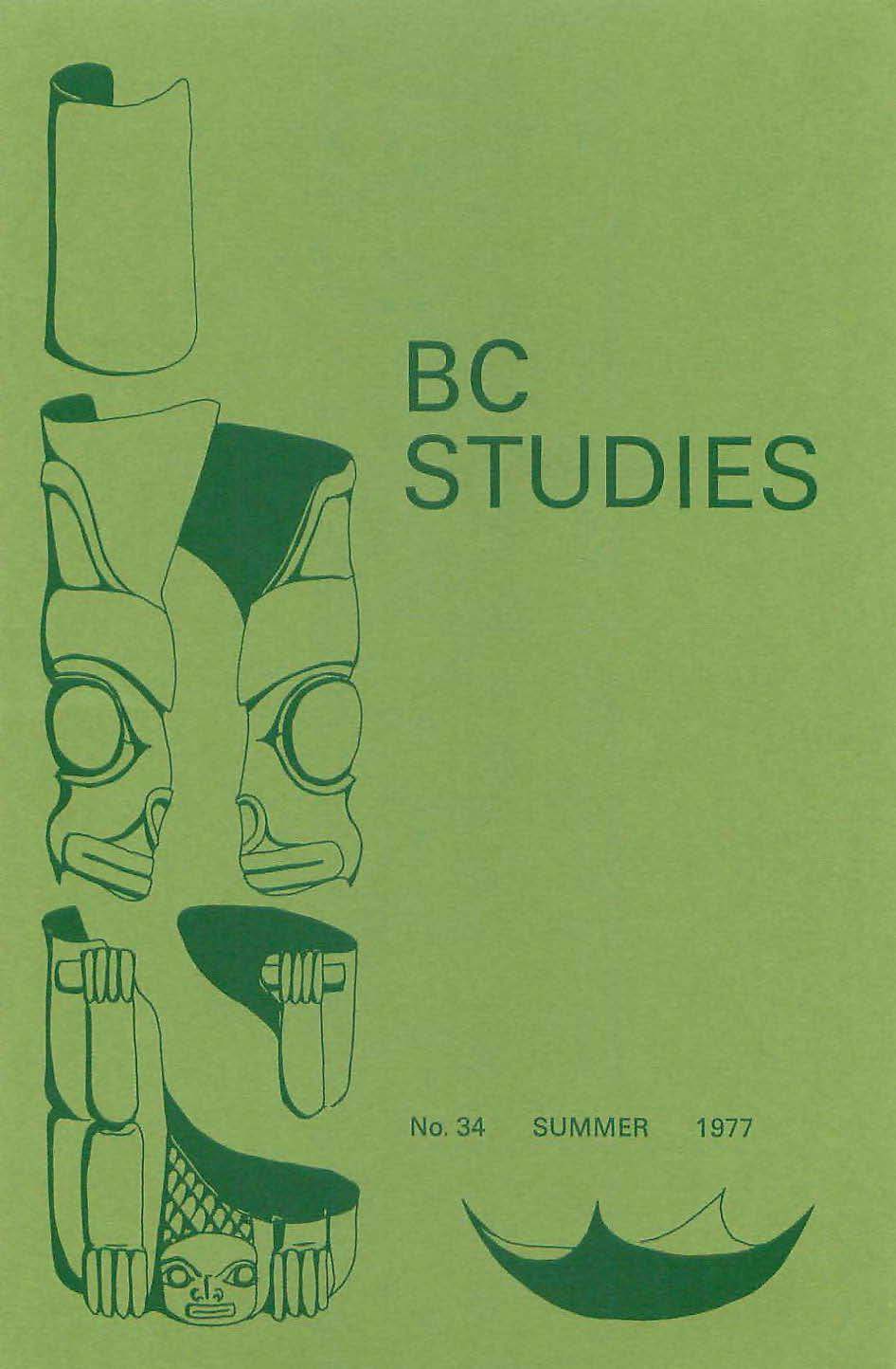 Product Image of: BC Studies no. 34 Summer 1977
