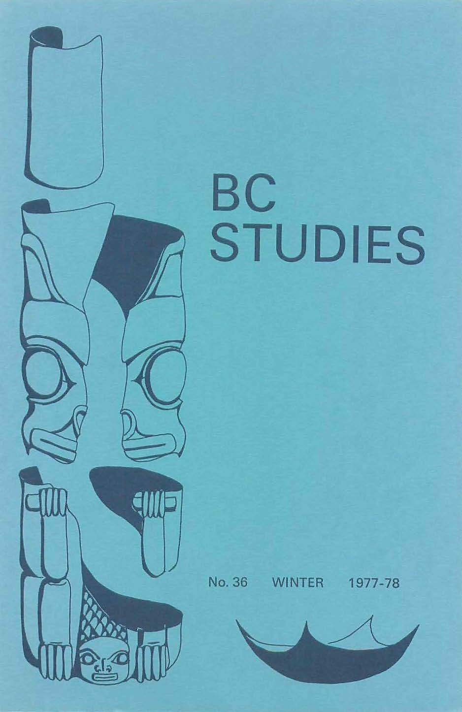 Product Image of: BC Studies no. 36 Winter 1977-1978