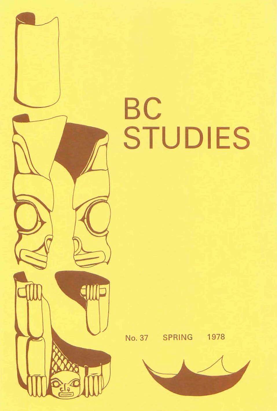 Product Image of: BC Studies no. 37 Spring 1978
