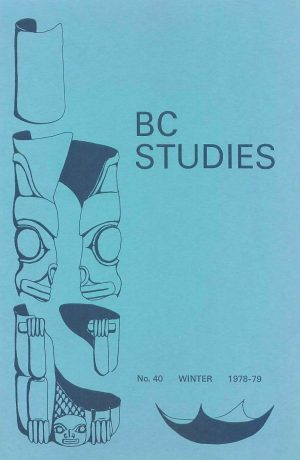 Product Image of: BC Studies no. 40 Winter 1978-1979