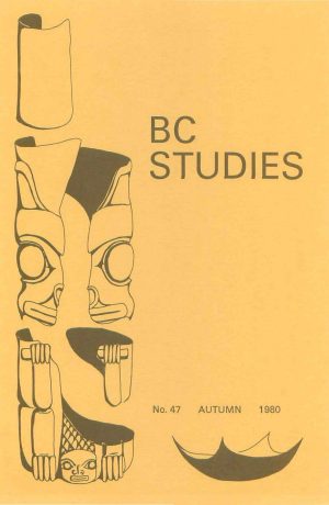Product Image of: BC Studies no. 47 Autumn 1980