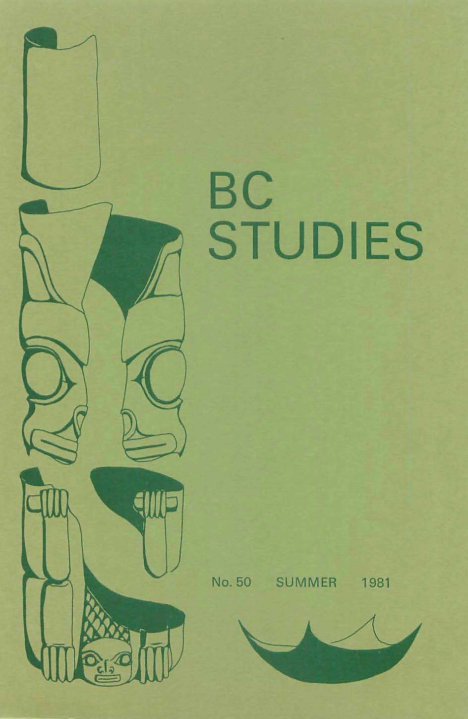Product Image of: BC Studies no. 50 Summer 1981