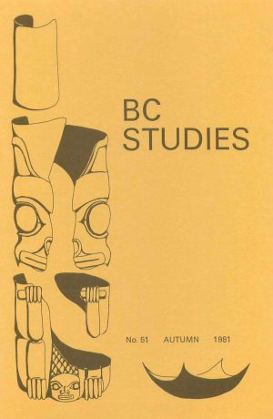 Product Image of: BC Studies no. 51 Autumn 1981