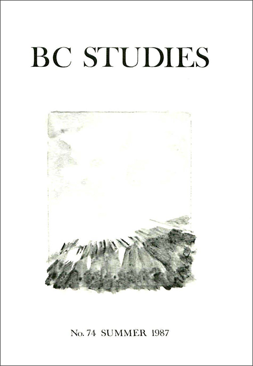 Product Image of: BC Studies no. 74 Summer 1987
