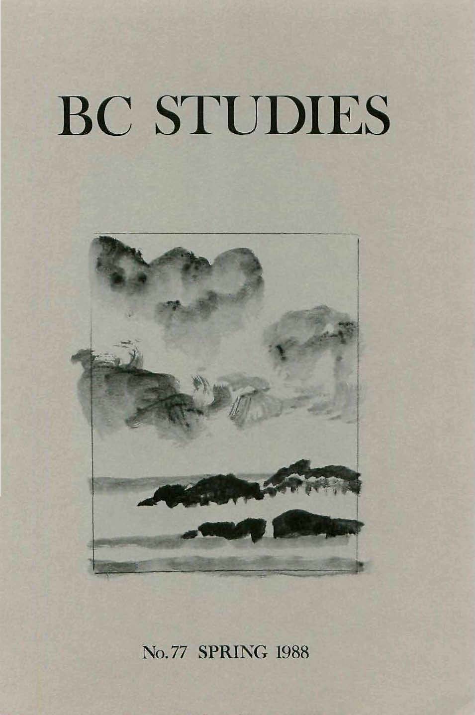 Product Image of: BC Studies no. 77 Spring 1988