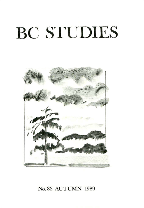 Product Image of: BC Studies no. 83 Autumn 1989