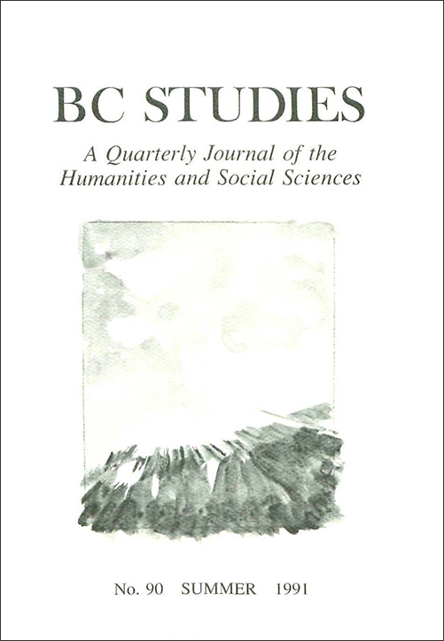 Product Image of: BC Studies no. 90 Summer 1991