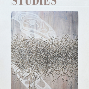 white Haida Raven overlooking the empty nest